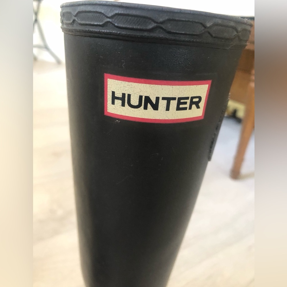 Hunter Original Tall Matte Black Waterproof Rain Boots - Picture 14 of 16